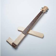 Cross Guitar Lightweight Travel Guitar Acoustic Travel Guitar Silent Guitar with Soft Case 1.0 (Folk Strings)