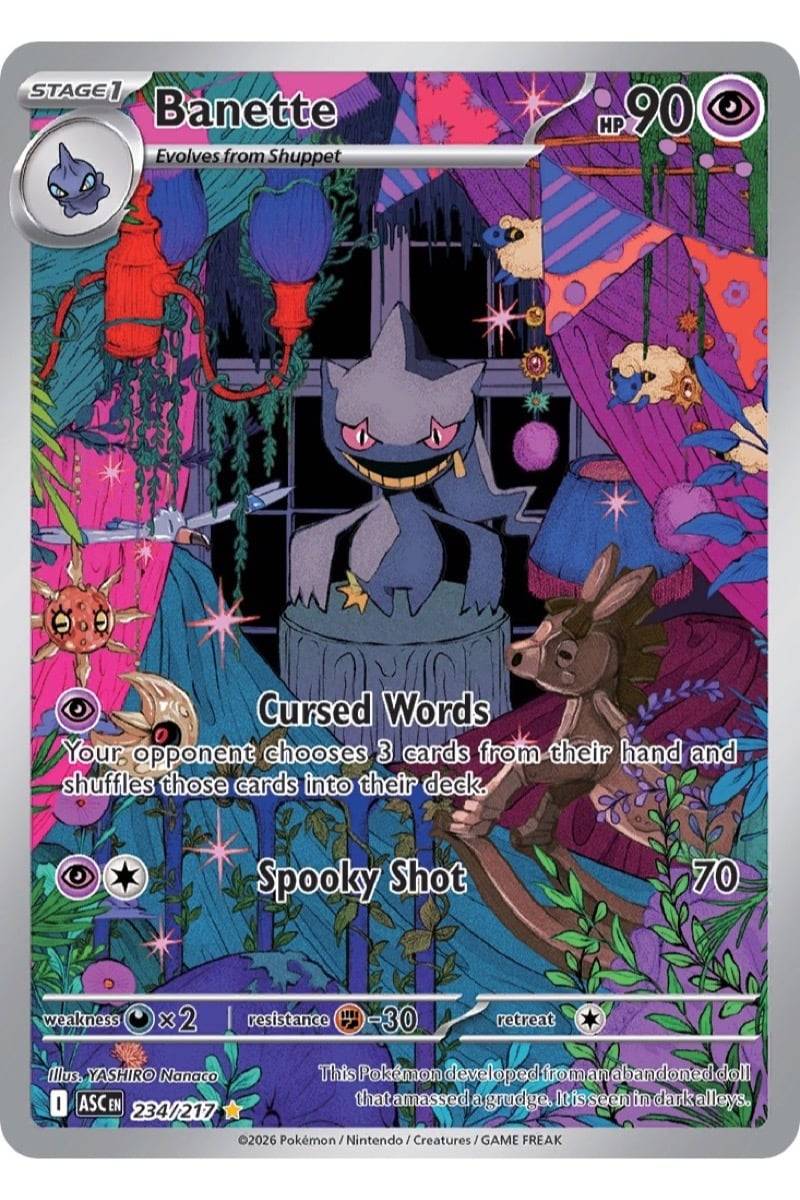 Pokémon Banette 234/217 Ascended Heroes - Pokemon kort - Pocket Monster.