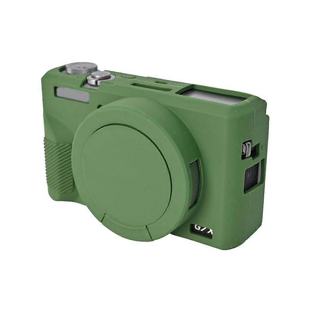 (Green, Multicolor) For Canon G7 X Mark III Protective Case Dust-Proof Silicone Camera Cover - Rose