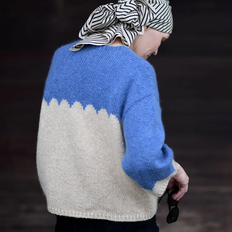 Garnpakke - Anne Ventzel, Bella Blocking Tema Hvid/Blå 7