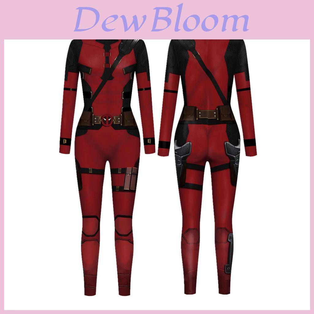 Marvel Deadpool Och Wolverine Cosplay Jumpsuit Med 3D Digitalt Tryck För Halloween Anime Rollspel cm