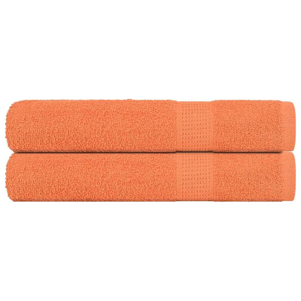 saunahåndklæder FROGN 2 stk. orange 80x200 cm 360 gsm