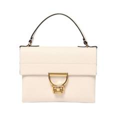 Coccinelle, Taske, Dame, Hvid, ONE SIZE, Uld, Metallic Læder Clutch Sølv Skuldertaske