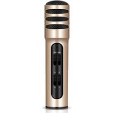 Mamen telefon mikrofon kondensator mikrofon karaoke mikrofon för livesång inspelning cardioid pickup mikrofon - Guld-