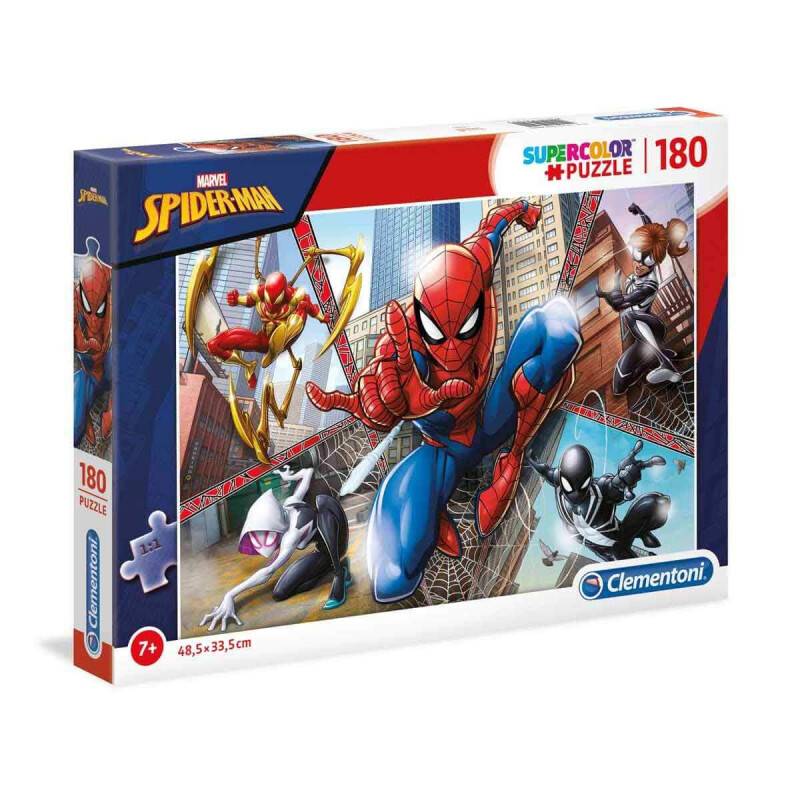 Clementoni 29302 Supercolor Spiderman – Puzzle 180 Teile ab 7...