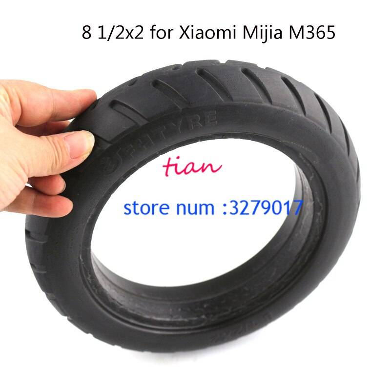 Nyaste xiaommijia m365 skoter solid däck skateboard däck hjul 8 1/2 x 2 för xiaomi elektrisk skateboard undvika pneumatiska däck
