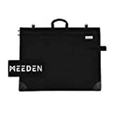 MEEDEN Professional Art Folder, Artist Portfolio Bag, A2 Tygväska med axelrem, Vattentät Ritmapp med handtag för A2/A3/A4 Folder, Ritbord, Duk, Svart (61 x 79 x 3cm)