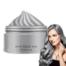 Hair Color Wax | Hair Wax Cream | Grey Hair Dye | Temporary Hair Dye | Hair Styling Cream Wax | Washable & Natural Color | Easy To Color & Easy To Clean | Mild & Non-irritating For Hairstyle