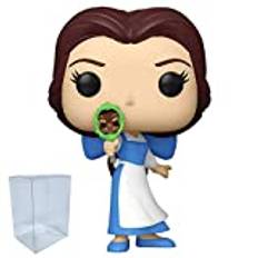 Belle med spegel Funko Pop med skyddspaket – inkluderar Disney: Skönheten och odjuret – Belle med spegelpop #1132 med Blue Salamander Emporium plastskyddsfodral