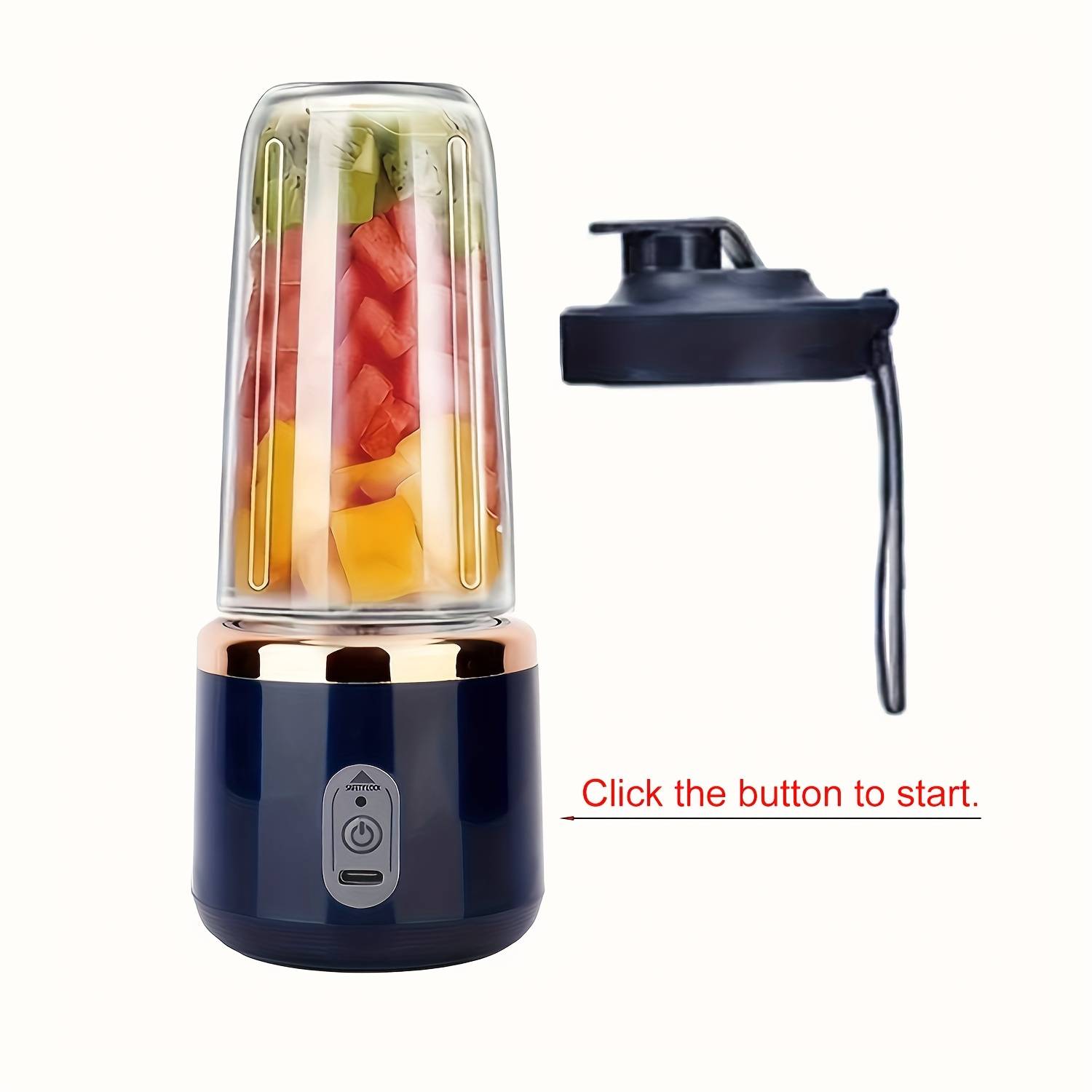 TEMU ' Must-have! Portable Blender Cup | Mini Smoothie Dual-cup | 6-blade Instant