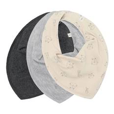 Pippi Salvesmæk - 3-pak - Spids - AOP - Rainy Day - Pippi Baby - OneSize - Savlesmæk