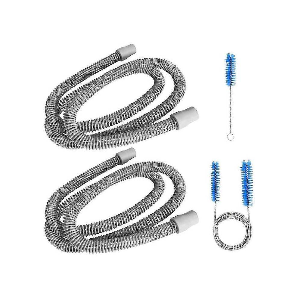 2 PACK Universal Tubing Replacements for CPAP Supplies, 6 Foot Hoses for Philips Respironics,Resmed