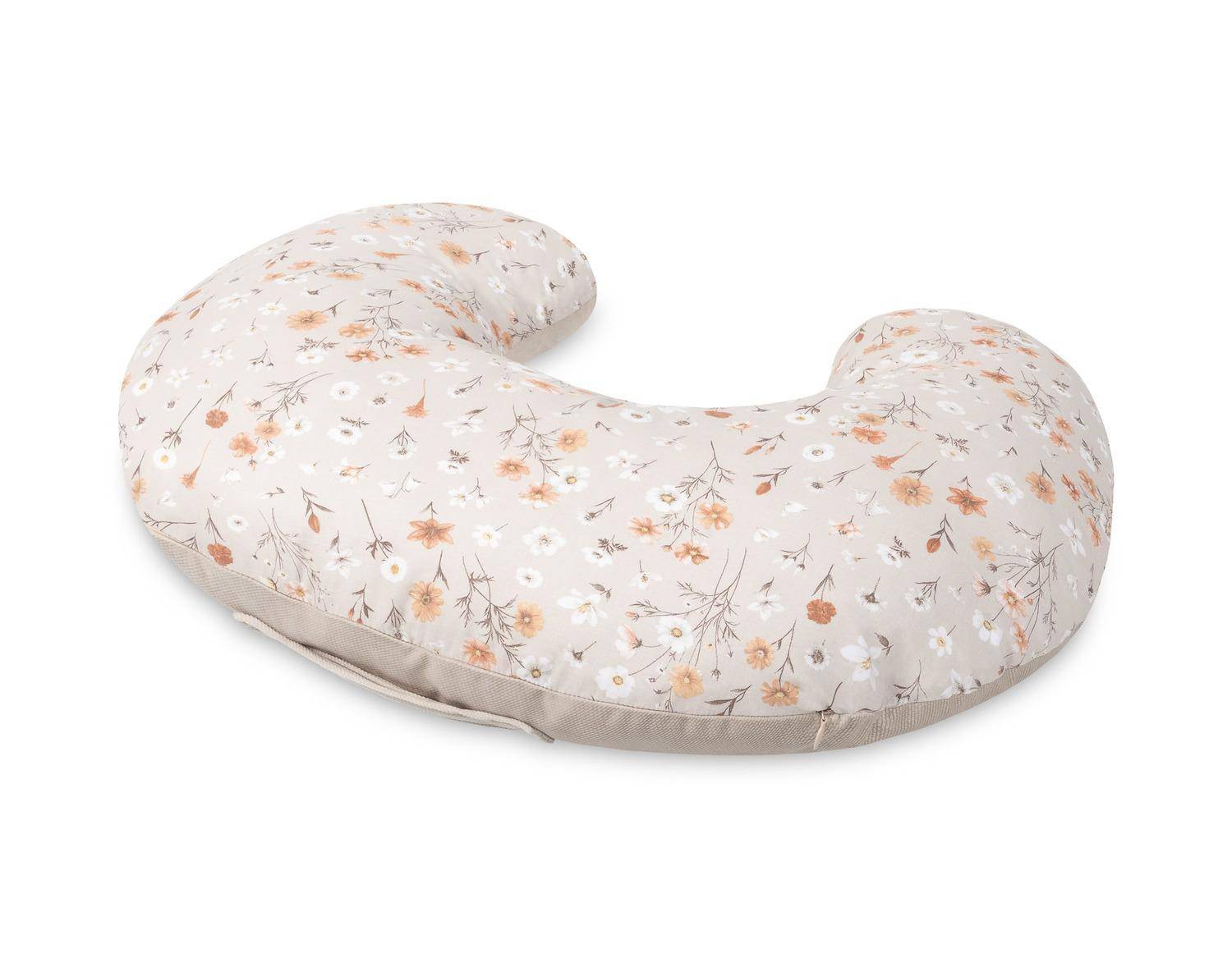 Sensillo Velvet Amme- og Støttepude - Beige, Blomstret