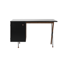 GUBI valnød/sort 62 Desk