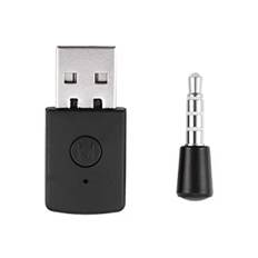 Nikou PS4 Bluetooth-adapter - Mini USB 4.0 Bluetooth-hörlursadapter mini trådlös mikrofon Bluetooth Dail USB-adapter för PS4 trådlösa hörlurar