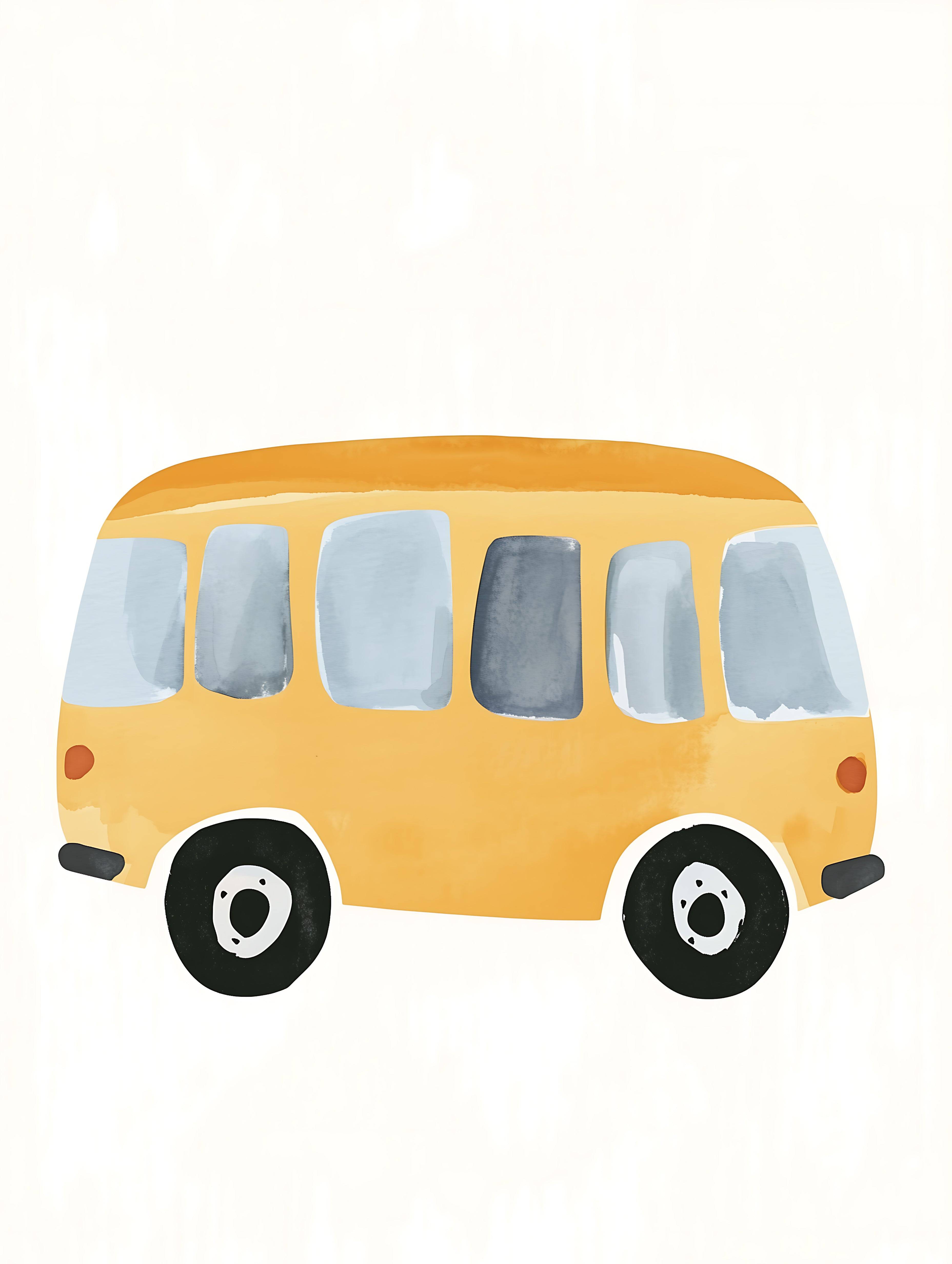 Skolbuss - Poster 70x100