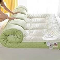 Japanese floor mattress,foldable mattress,rollable mattress,futon mattress,floor sleeping mat,thin mattress for floor,futon queen mattress,mat for sleeping on floor,king folding mattress(Green,90*190*