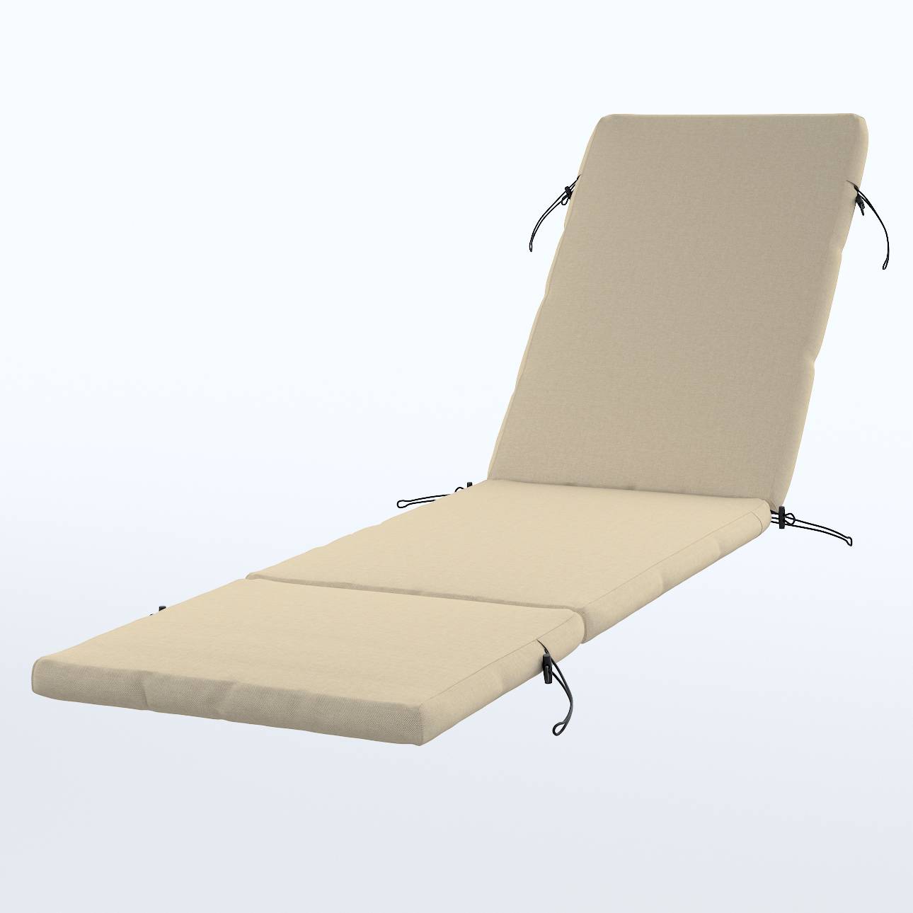 Duvholmen havehynde betræk (NÄMMARÖ, SEGERÖN), Beige, 60 x 190 x 5cm., Outdoor Oasis (kun til hynder)