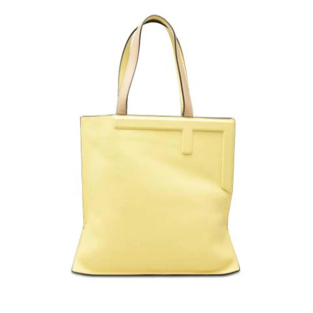 Fendi Vintage Pre-owned Flip Tote Bag - Vintage - Dame - Gul - ONE SIZE - Uld