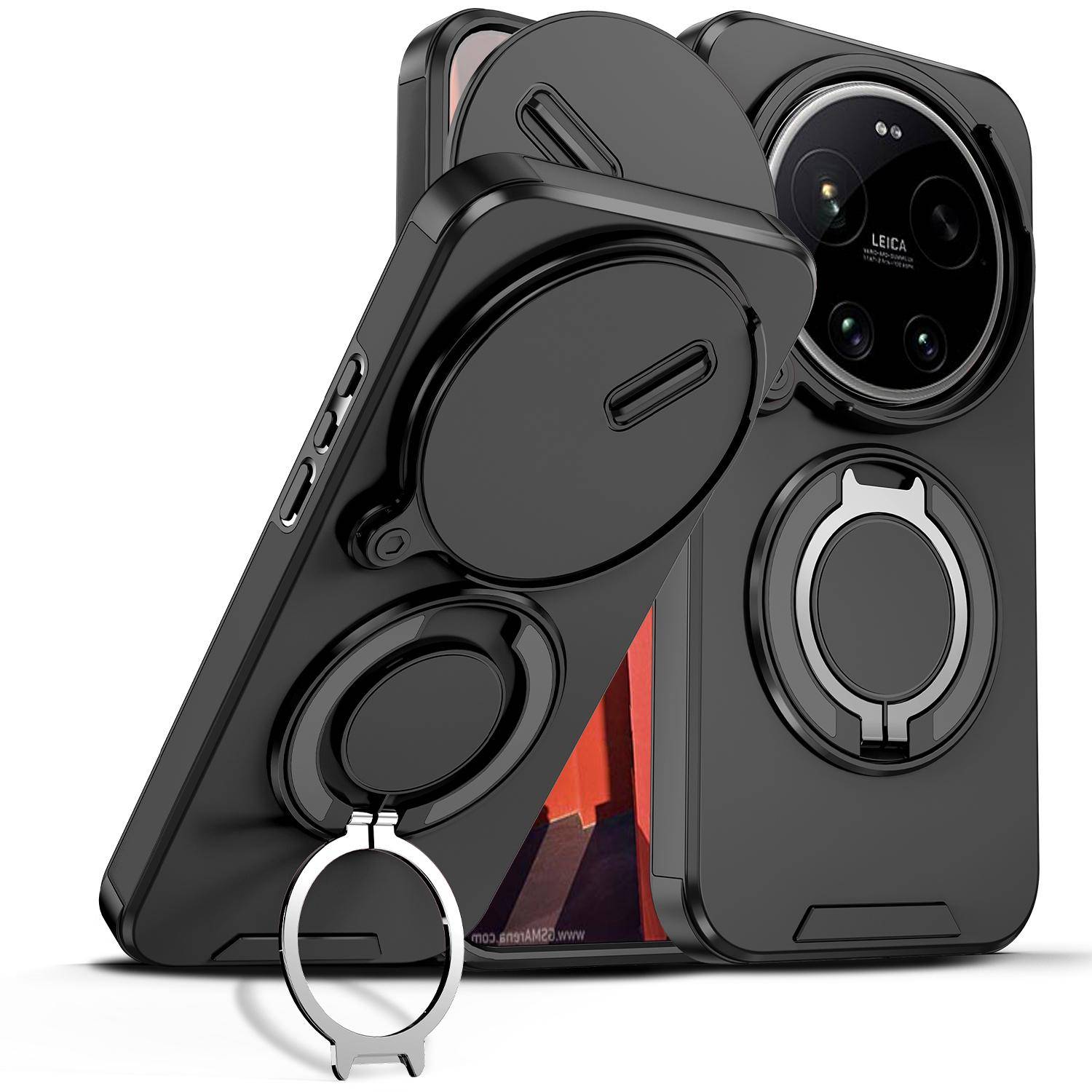 För Xiaomi 17 Ultra Fodral Xiaomi 17 Ultra Skydd Mi 17 U Magnetisk Ring Pansar Skydd för Kamerans Lins med Glidfunktion Magsafe Trådlös Laddning Skydd