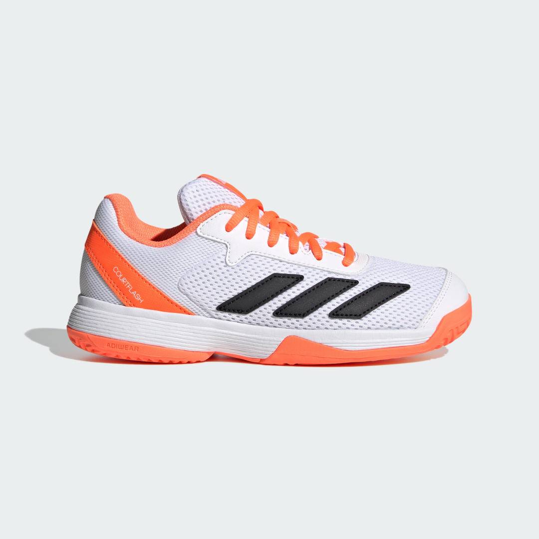 Courtflash Tennisskor Barn - Lucid Orange / Cyber Metallic / Cloud White - 31 1/2