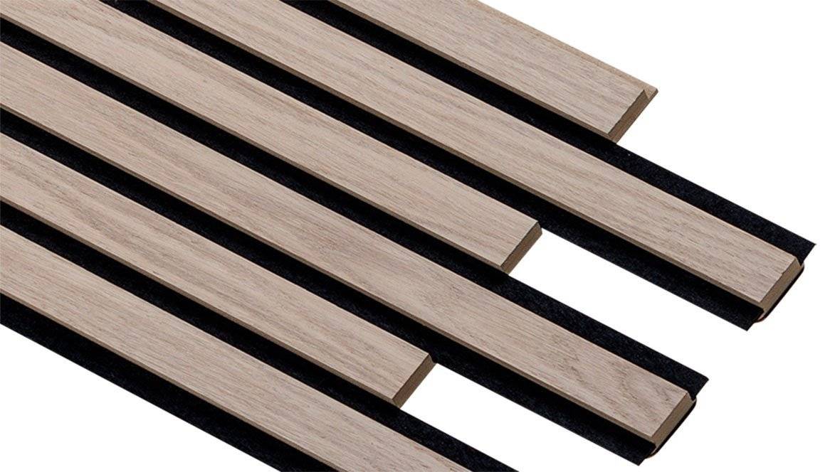 I-Wood Akustikpanel Eg hvid olie med fingersamling