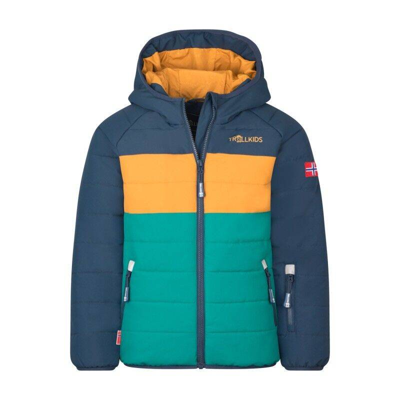 Trollkids Hafjell Snow Jacket Pro - Syntetjacka - Børn Dark Cyan / Mystic Blue Child's height 116 cm