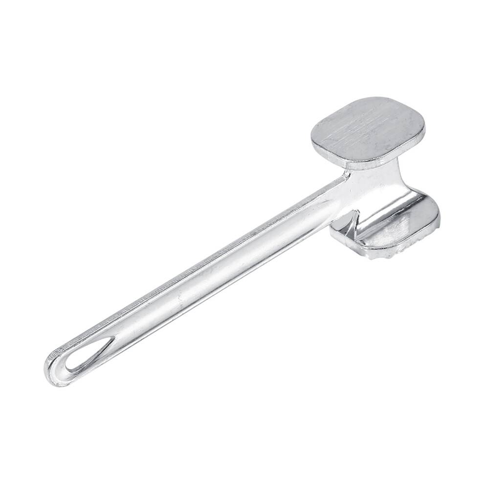 Kraftig kødmørnerhammer, integreret aluminiumskonstruktion sikrer lang levetid, piggede og flad overflade for optimal mørning, kommerciel gr