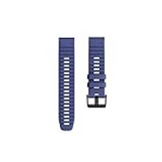 QuickFit 22 Silikonrem passform for Garmin Descent G1 Solar/EPIX/instinct 2/Forerunner 945 745/MARQ/Fenix ​​5 plus klockarmband (Color : Dark blue, Size : For Fenix 7X (51mm))