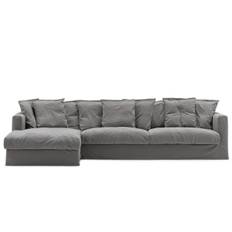 Decotique Le Grand Air 3-sitssoffa Divan Vänster Grå - Hörnsoffor & Divansoffor Bomull Grå - 227828-227829-227834