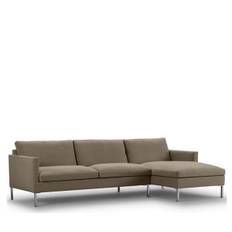 Juul 903 Chaiselong Sofa - Stof Stone - Anthracit 10 / Højrevendt