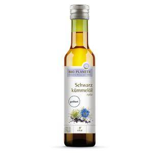 BioPlanéte Sortkommenolie / Nigellafrøolie filteret Ø - 250 ml.