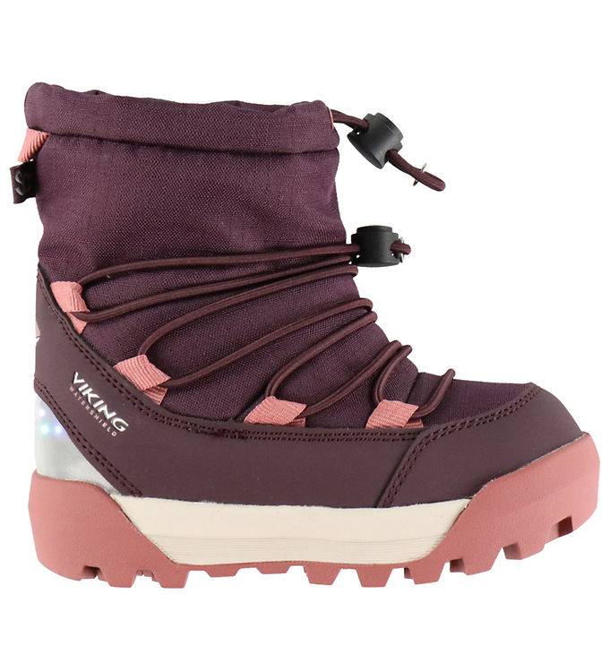 Viking Vinterstøvler - Spaceship Warm SC WP - Plum/Pink - Viking - 26 - Vinterstøvle