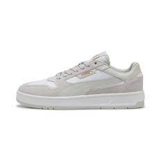 Puma Court Classic Suede Sneakers Unisex, White, Size 43, Shoes - Gold - 43