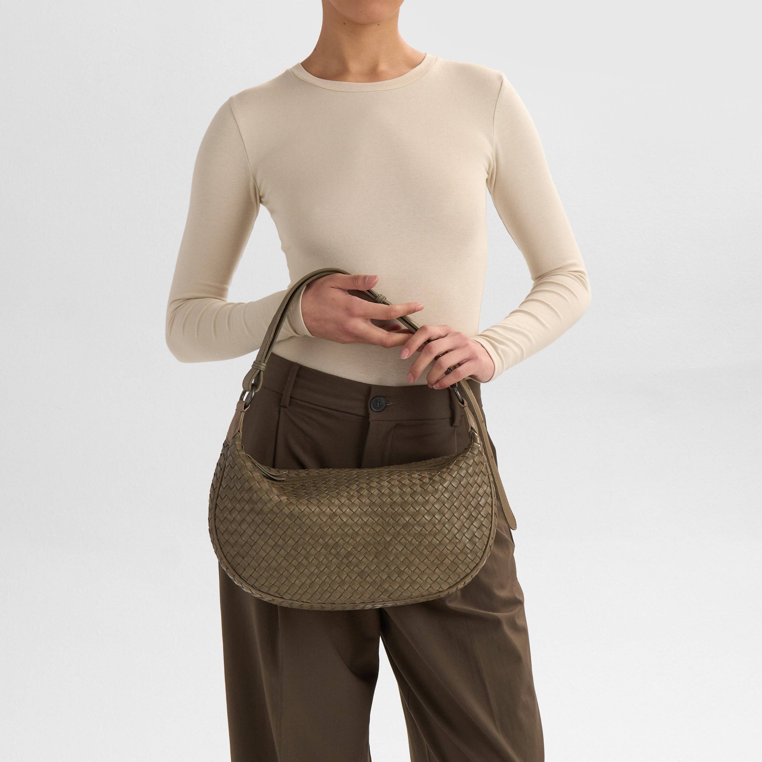 Markberg Musembg Bag, Weave 37 cm x 21 cm x 9 cm - Skuldertasker Bomuld hos Magasin.