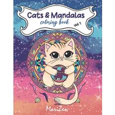 Cats and Mandalas Coloring Book - Mari Zen - 9798866267309