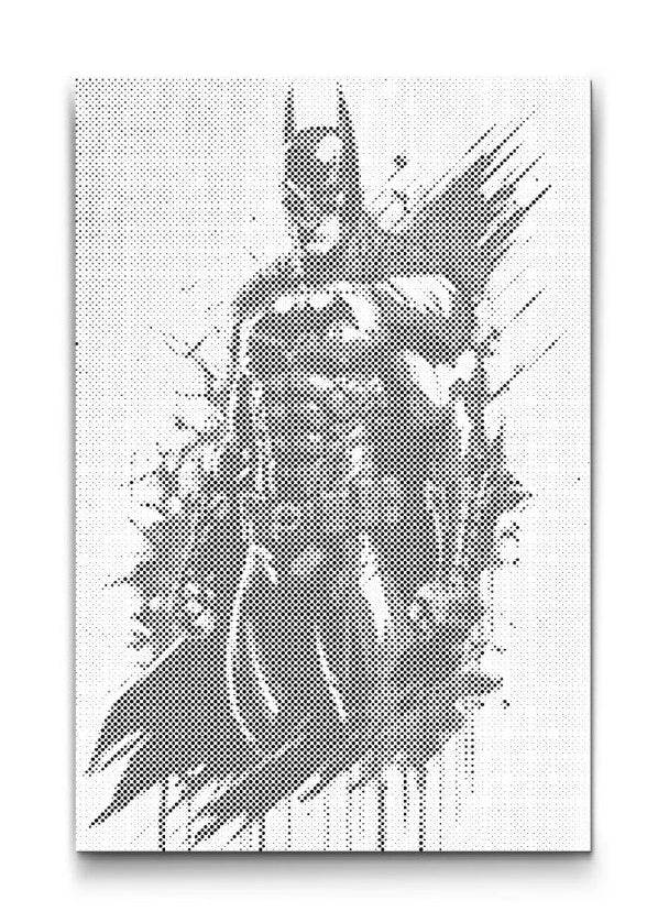 BATMAN | PRICKMÅLNING - 60x80 cm / Duk - Utan ram / Blå