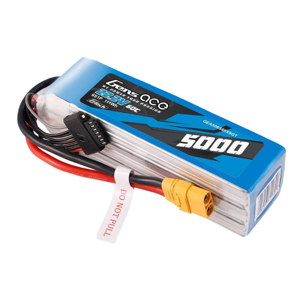 Gens 6s 5000mAh - 60C - Gens Ace G-Tech XT90