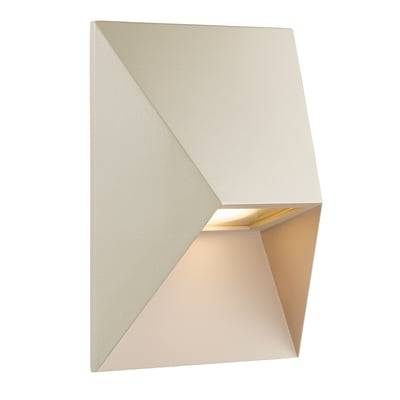 Nordlux Pontio 15 udendørs væglampe, GU10, IP54, sand, inkl. Nordtronic Long Life, 3000K, 360lm, Ra90, 40.000 timer, dæmpbar