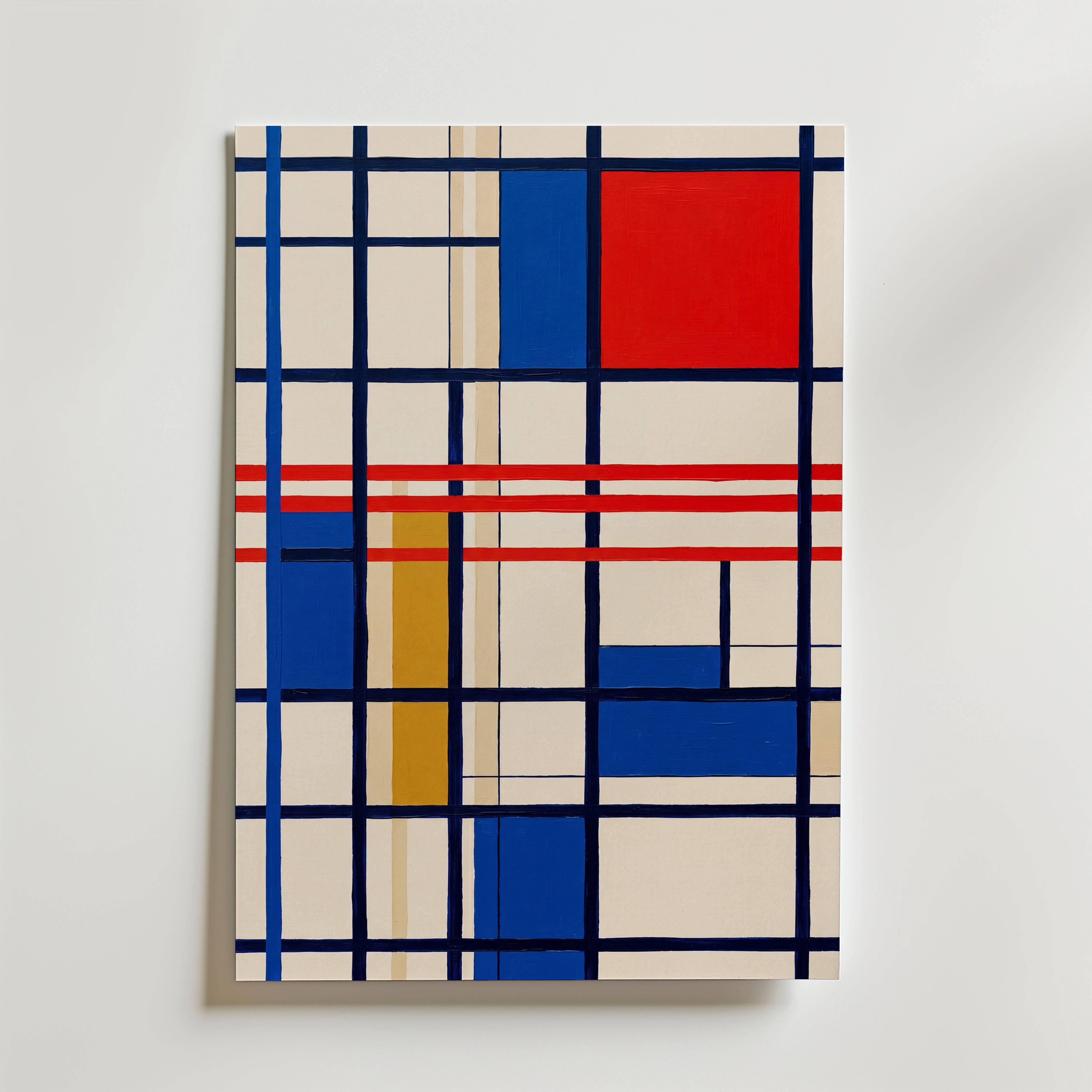 Linear Harmony - Premium Canvas 100x140 cm