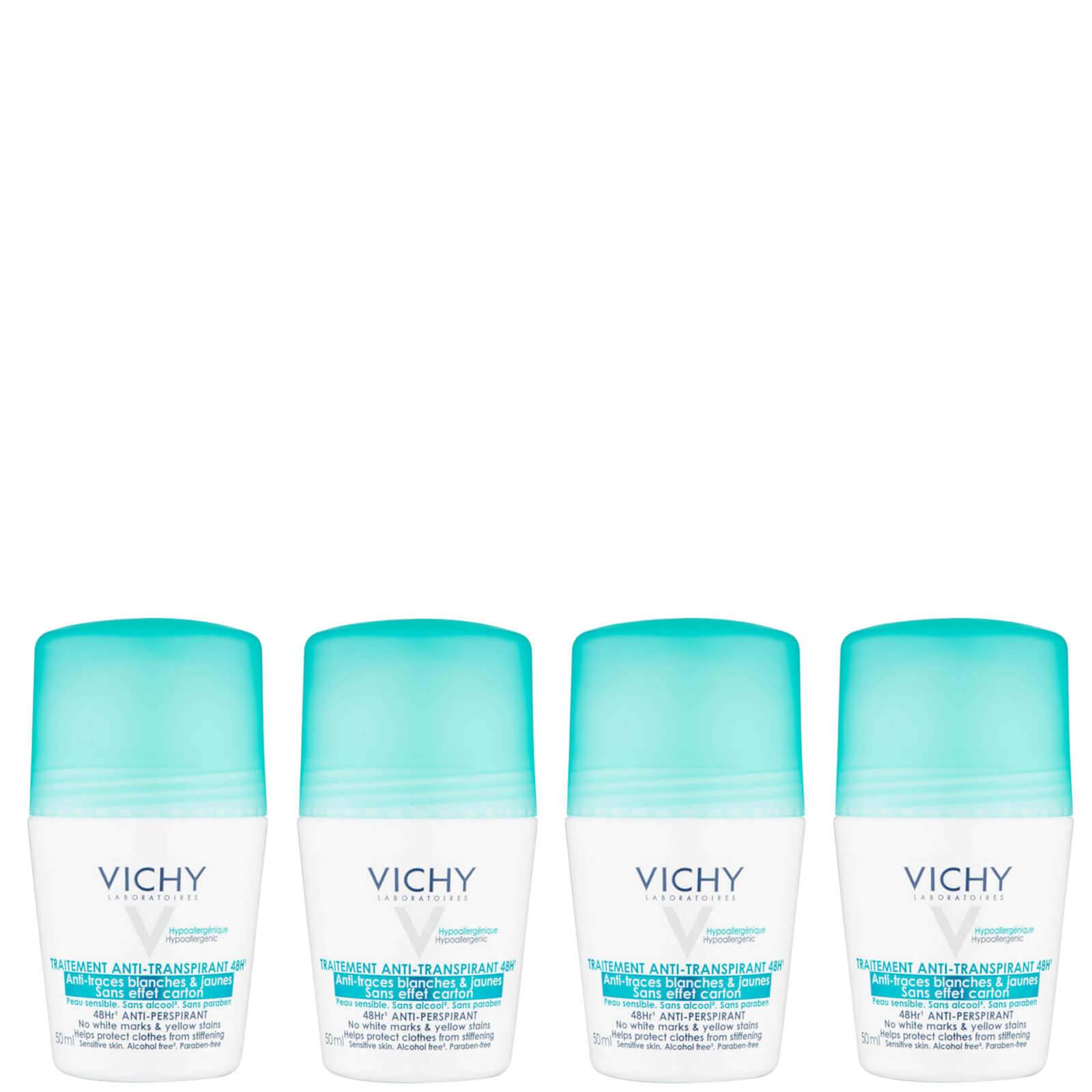 VICHY No Marks Roll-on Deodorant Set 4 x 50ml