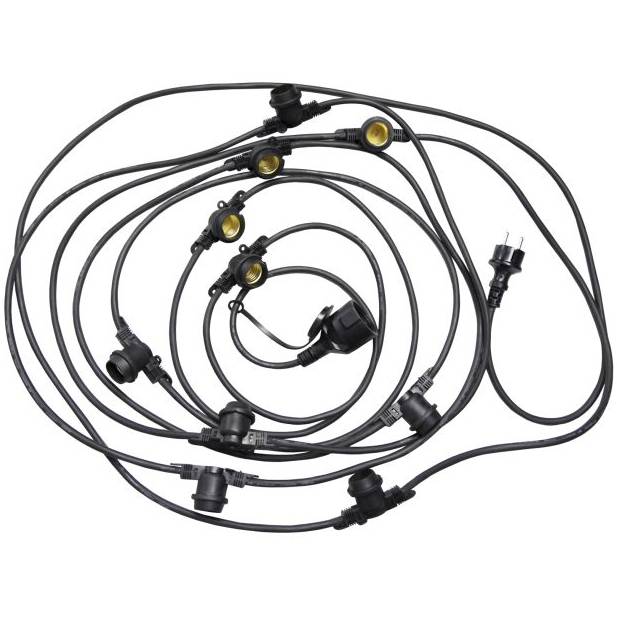 Bailey lights - Udendørs lyskæde u. pærer - 40 x E27 (20m)