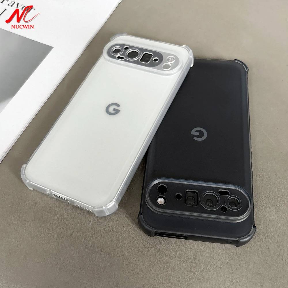 For Google 10 Pro XL Case Luxury Mat Transparent Airbag Soft Silicone Case for Google Pixel 9A 10A 9 10 Pro XL Shockproof Cover