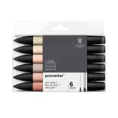 Winsor & Newton Promarker 6 Set, Skin tones Set 1