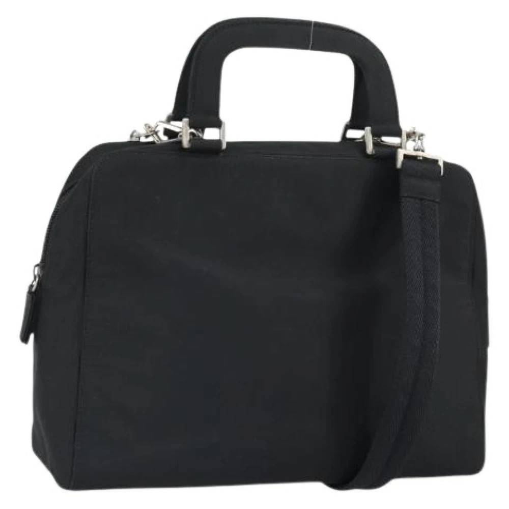 Prada Vintage Pre-owned Vintage Nylon Håndtaske - Vintage - Dame - Sort - ONE SIZE - Nylon