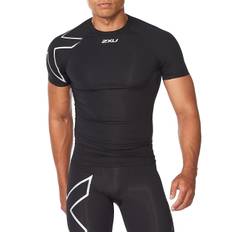 2XU Men's Core Compression Short Sleeve Black/Silver, XL