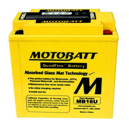 Motobatt 12V 20Ah 240A batteri MB16U