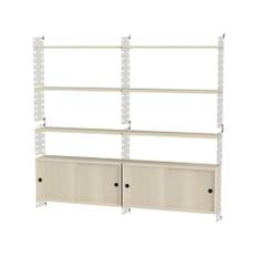 String Stringhylla vardagsrum ask & plex- Kombination C - Beige