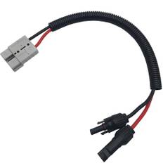 CTRICALVER Solpanelskontakt, 10 AWG solpanel adapterkabel, med vattentätt uttag och kontakt solmodul-adaptersats 40 cm