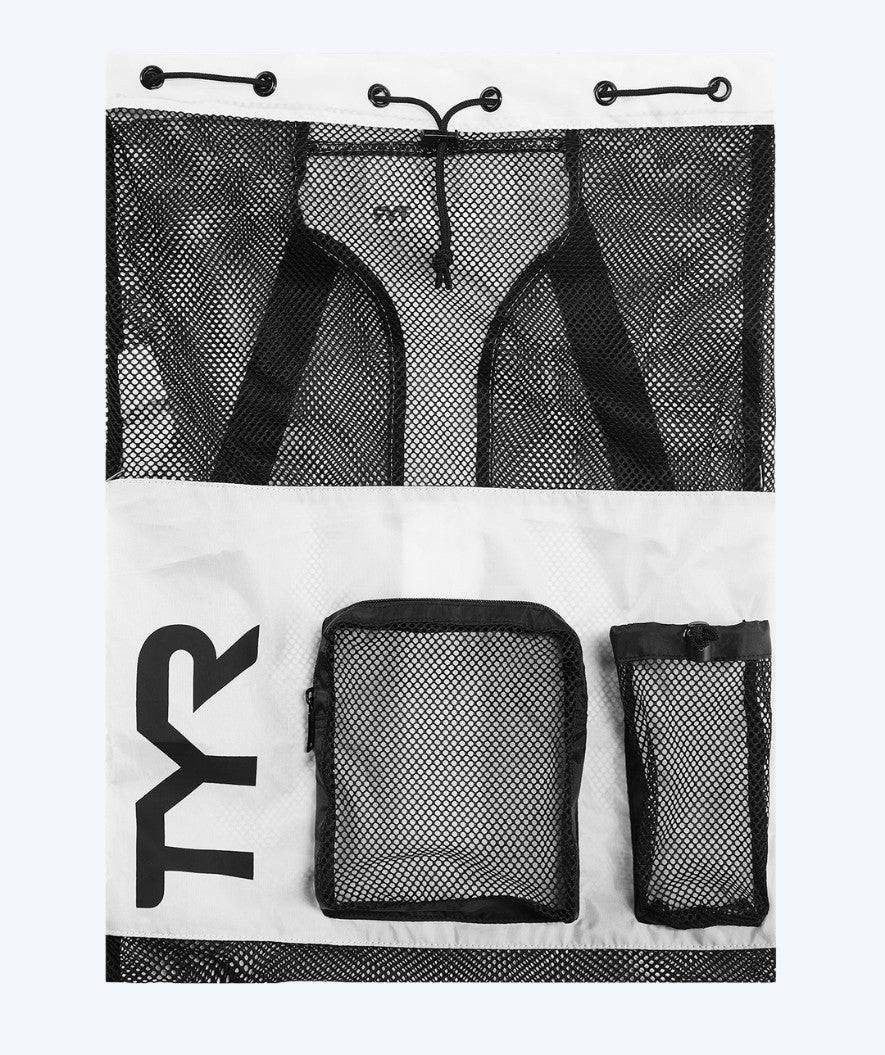 TYR simnät - Big Mesh Mummy 40L - Vit/svart